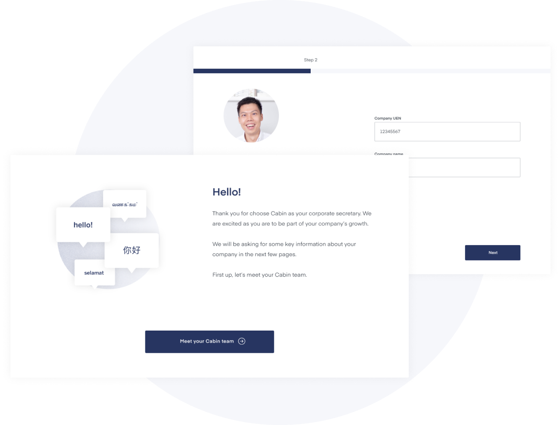 Simple onboarding